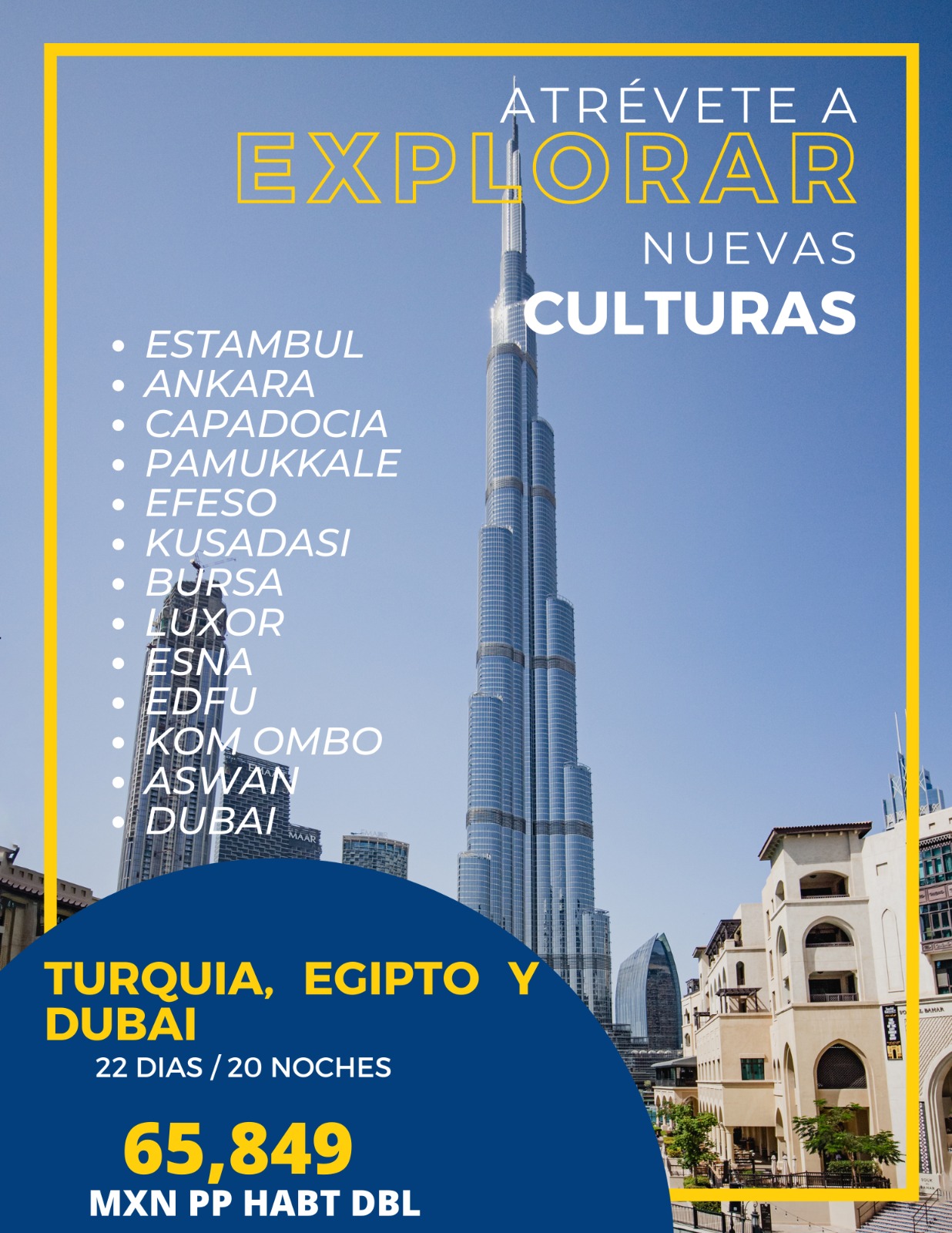 Turquia Egipto y Dubai